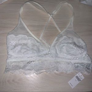 NWT Aerie white lace bralette